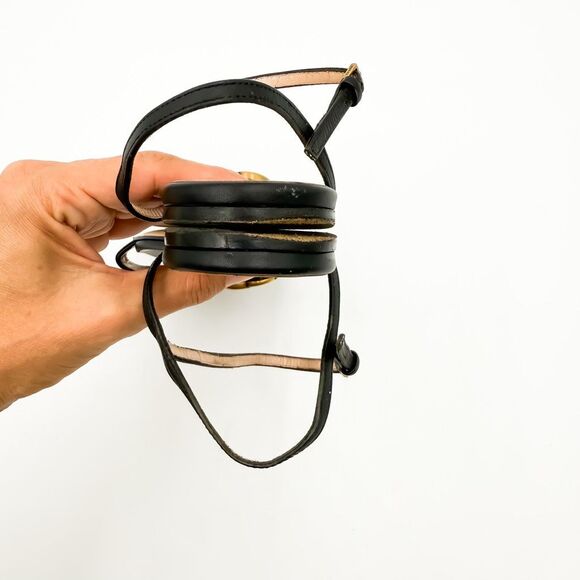 Gucci GG Marmont Flats Sandals Black Leather EU 38 US 8 - Picture 9 of 9